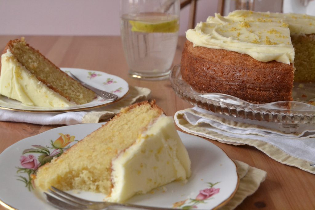 Lemon and Elderflower Gin Cake • Hollie Berries