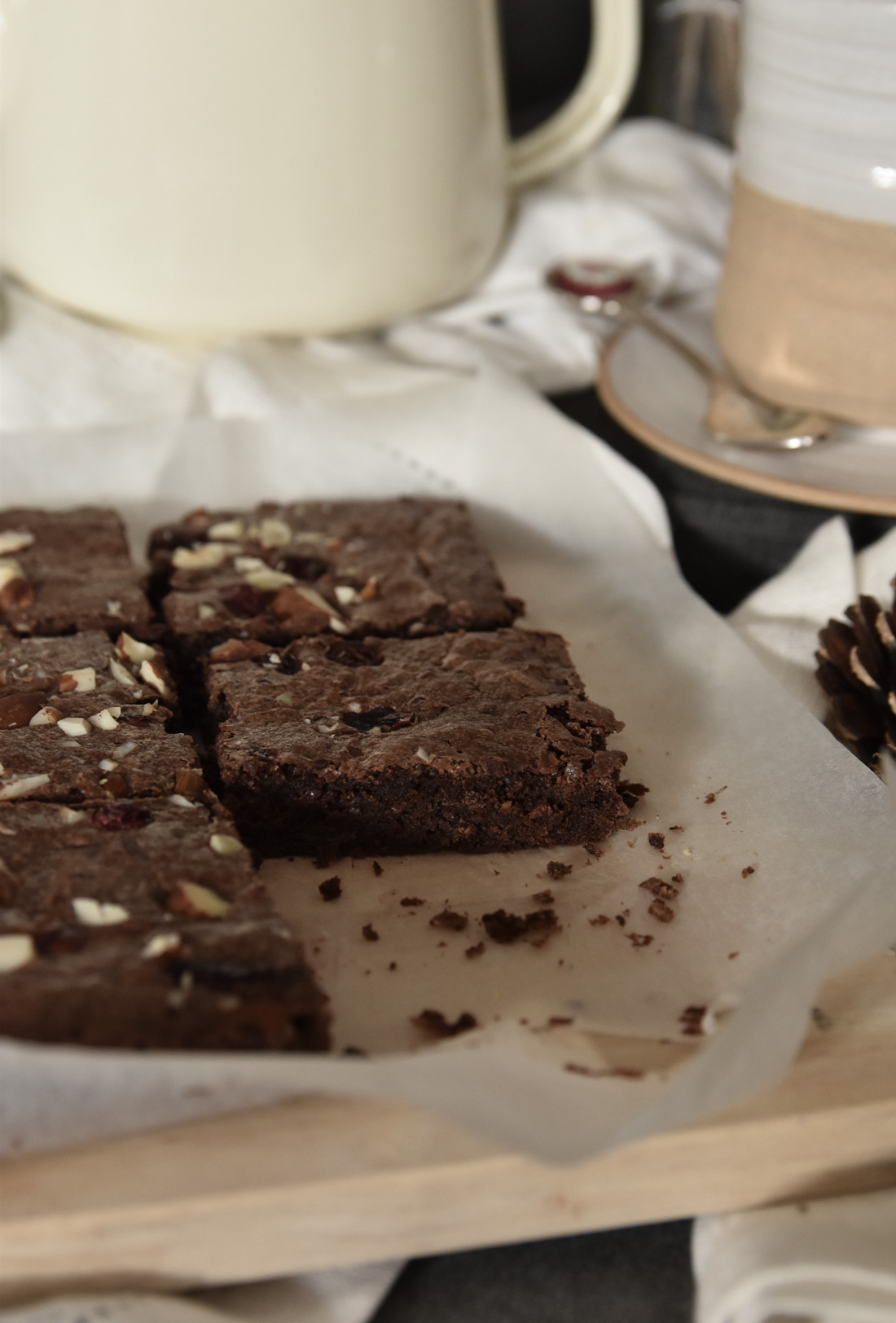Fruit, Nut and Ginger Brownies • Hollie Berries