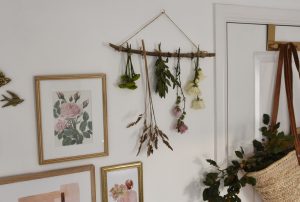 DIY Flower Drying Rack for herb drying-7 - Salvaged Living